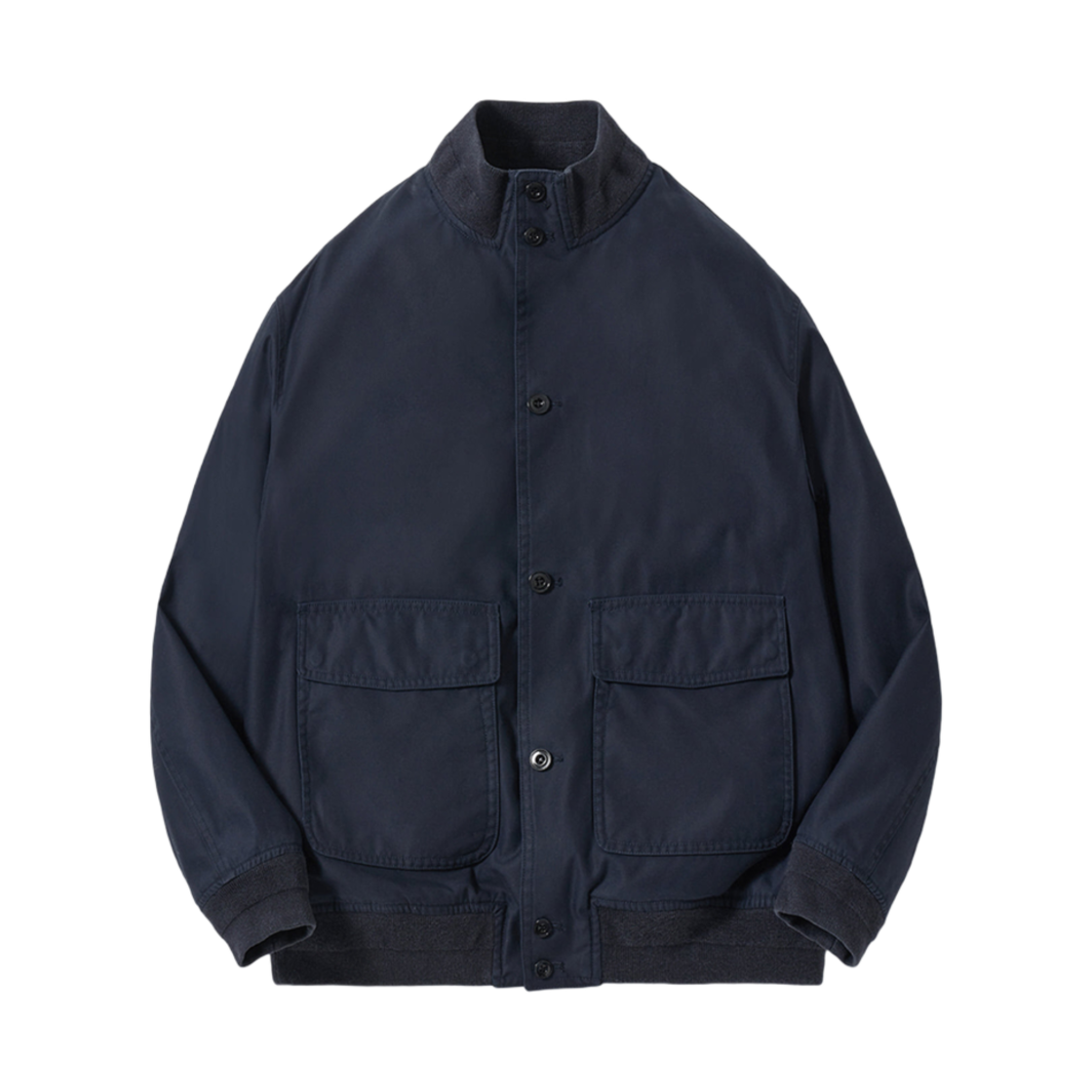 포터리 A-1 자켓 코튼 하이 덴시티 트윌 클로스 콜드 머서라이즈드 피니쉬 네이비(Pottery A-1 Jacket Cotton High Density Twill Cloth Cold-Mercerized Finish Navy)
