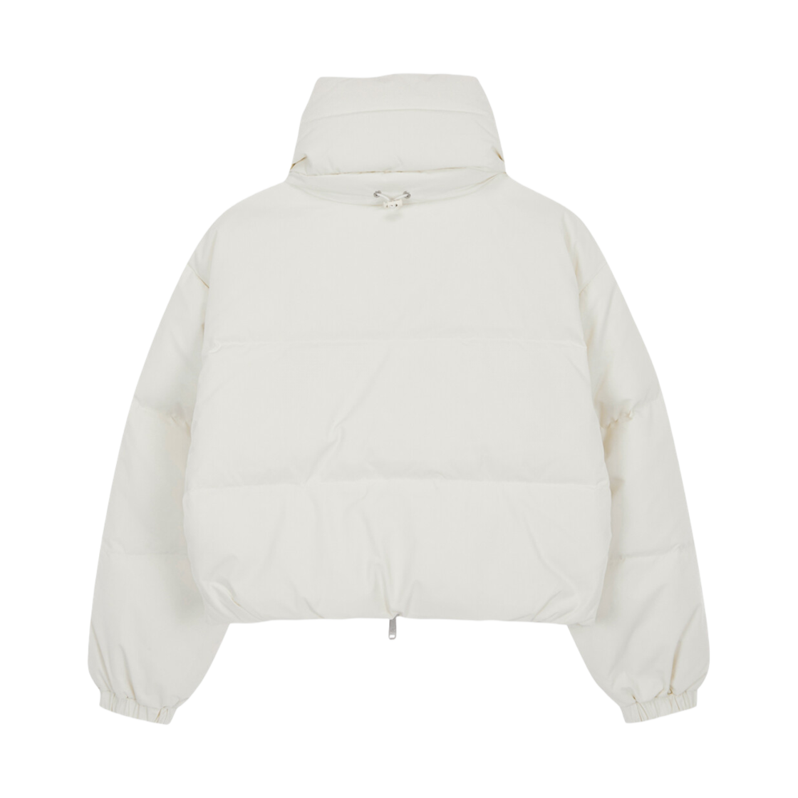 (W) 캘빈 클라인 볼륨 넥 크롭 다운 푸퍼 화이트((W) Calvin Klein Volume Neck Cropped Down Puffer White) - 2