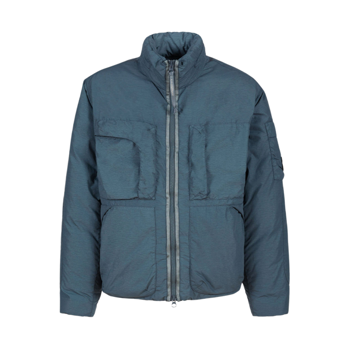 C.P. 컴퍼니 플랫 나일론 다운 자켓 오리온 블루 - 23FW(C.P. Company Flatt Nylon Down Jacket Orion Blue - 23FW) - 1