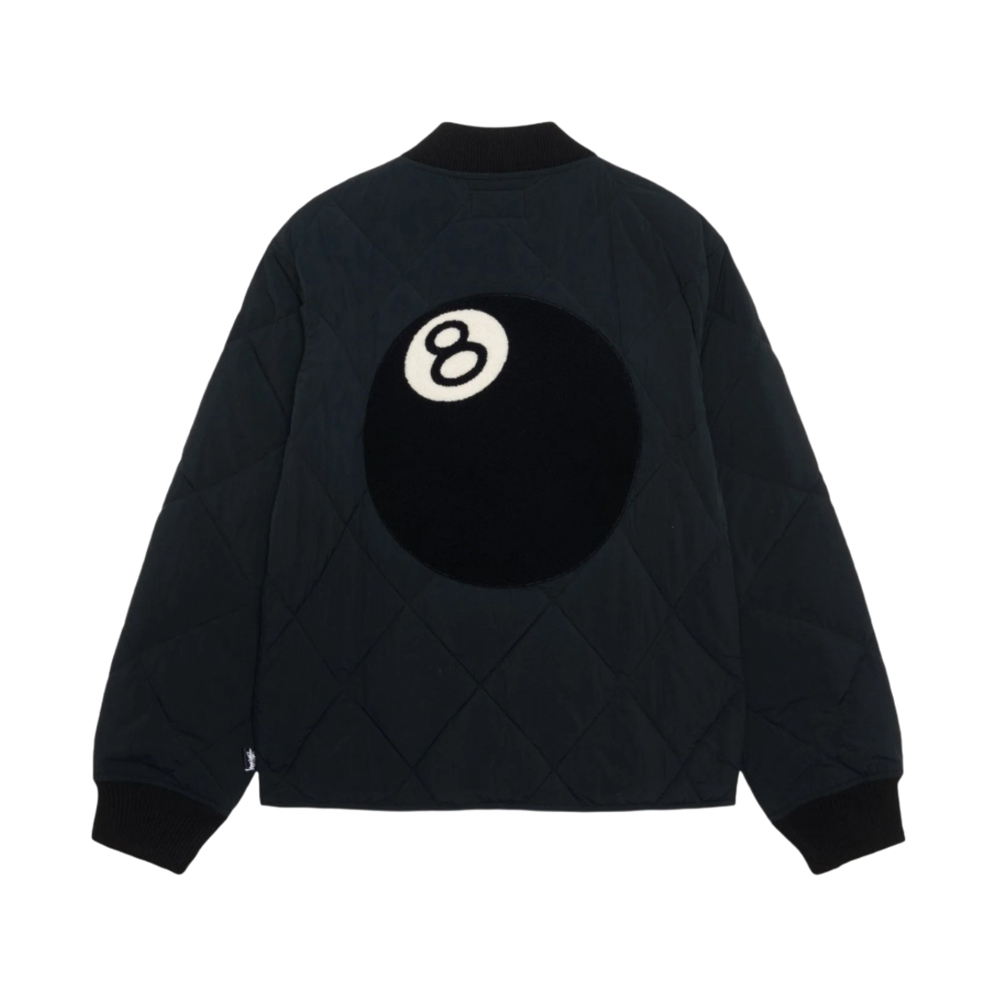 스투시 8볼 퀼티드 라이너 자켓 블랙
