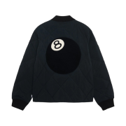 Stussy 8 Ball Quilted Liner Jacket Black