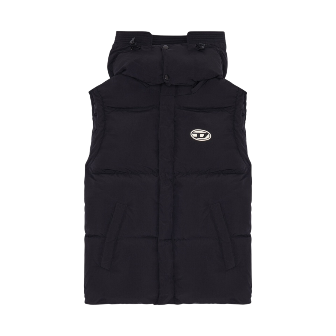 디젤 나일론 퍼퍼 베스트 블랙