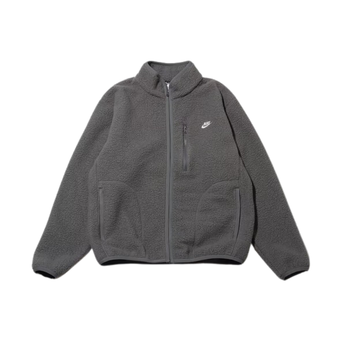 나이키 NSW 클럽 플리스 자켓 아이언 그레이 - 아시아(Nike NSW Club Fleece Jacket Iron Grey - Asia)