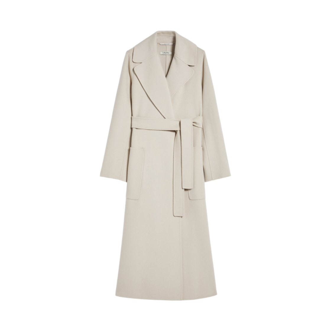 (W) S 막스마라 파올로레 버진 울 코트 에크루((W) S Max Mara Paolore Virgin Wool Coat Ecru) - 1
