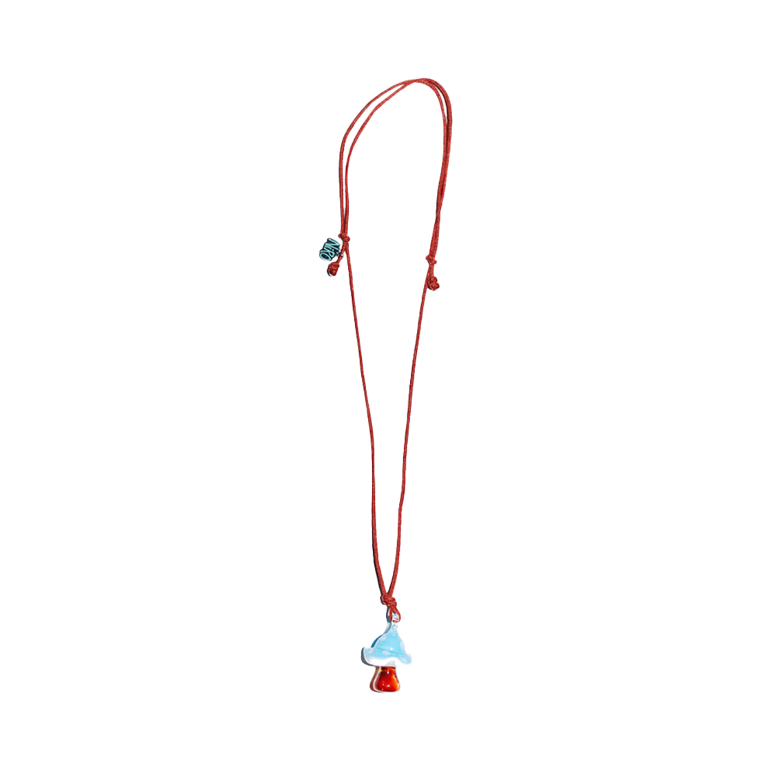 #104_03 NiRO.SERENDiPiTY I love Mushroom Necklace Poly Strap #104 Brown