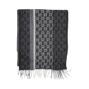 Gucci GG Wool Cashmere Scarf Grey