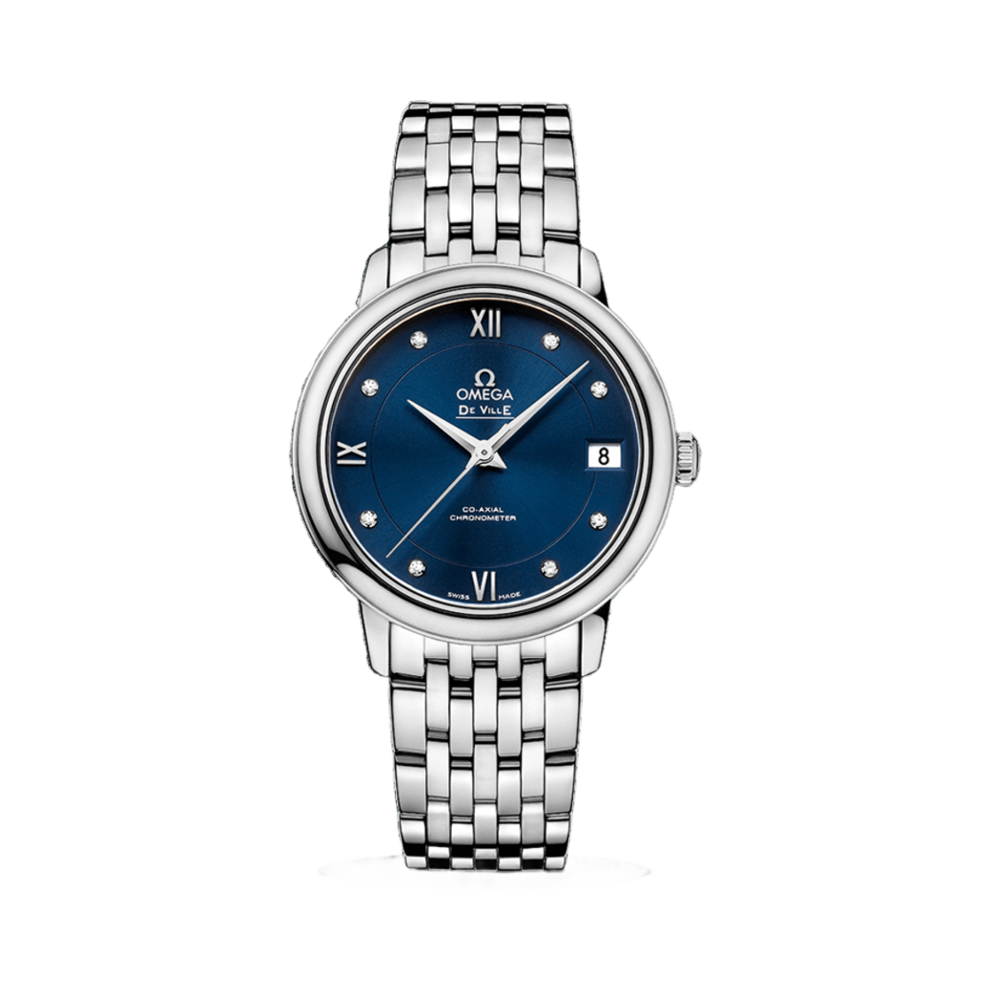 42410332053001 Omega De Ville Prestige Co Axial Chronometer Steel Blue