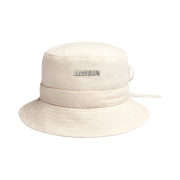 Jacquemus Le Bob Gadjo Bow Bucket Hat Off White