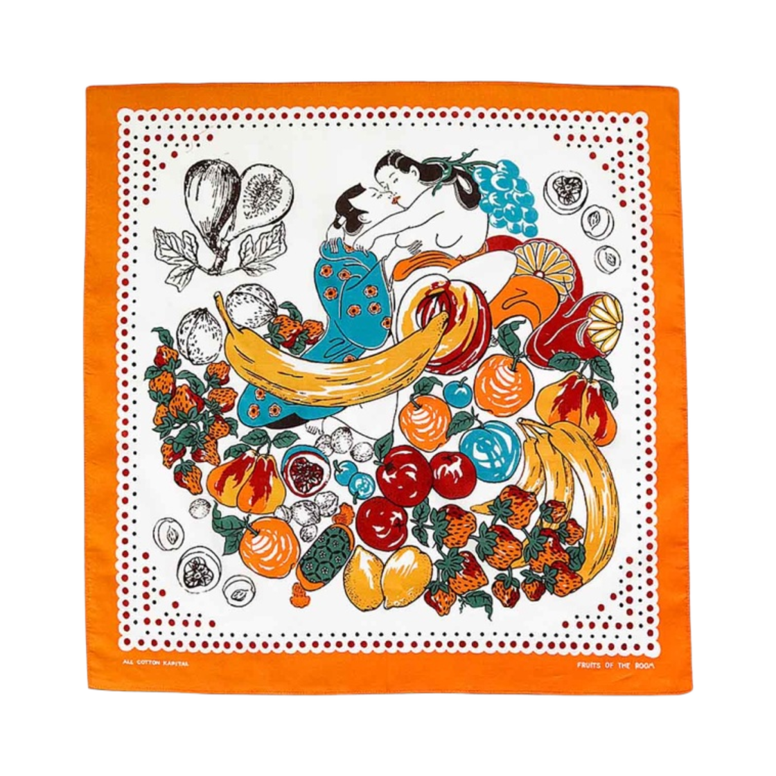 EK-625 Kapital Color Bandana Fruits Shunga Orange