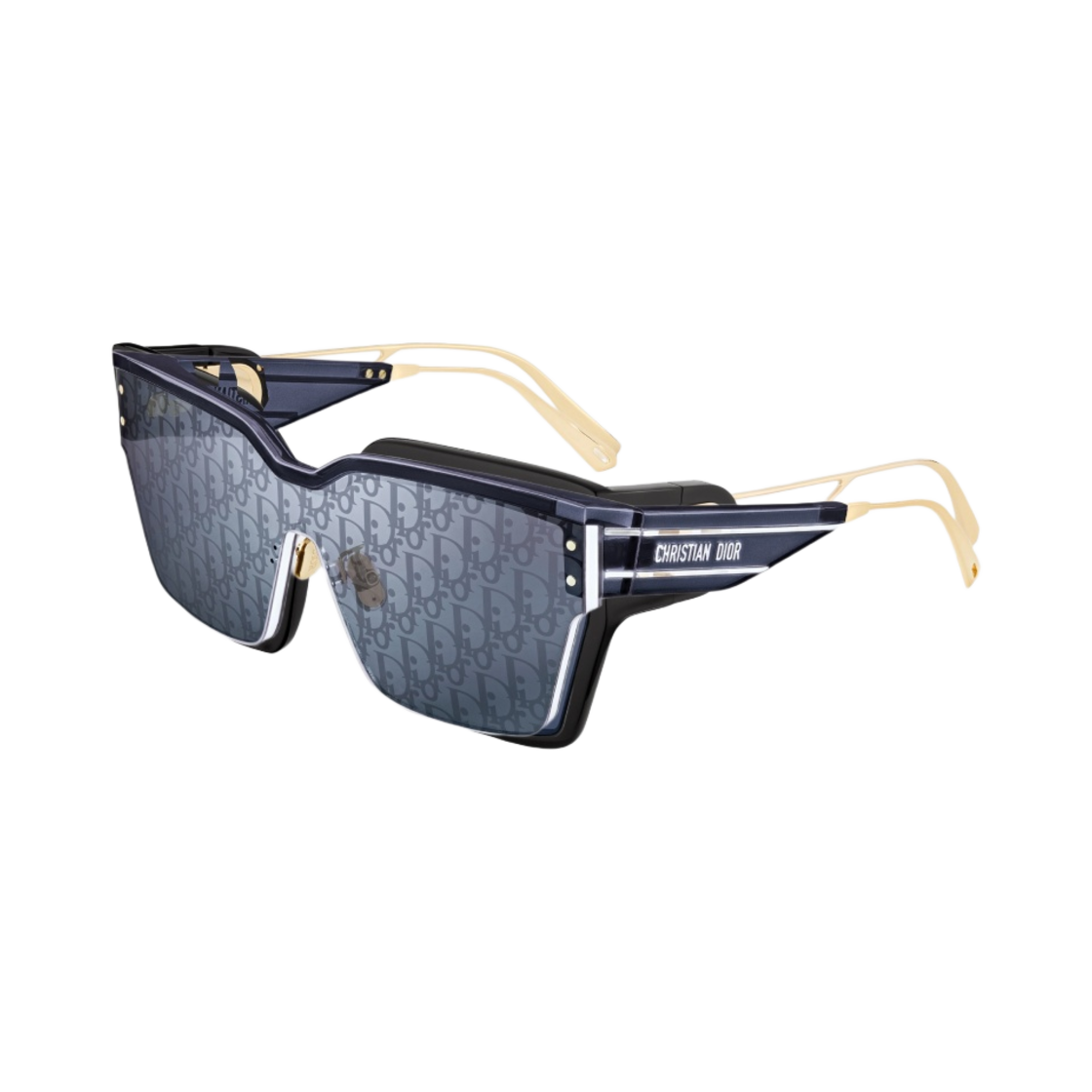 (W) 디올 디올클럽 M4U 마스크 선글라스 블루 디올 오블리크((W) Dior Diorclub M4U Mask Sunglasses Blue Dior Oblique) - 1