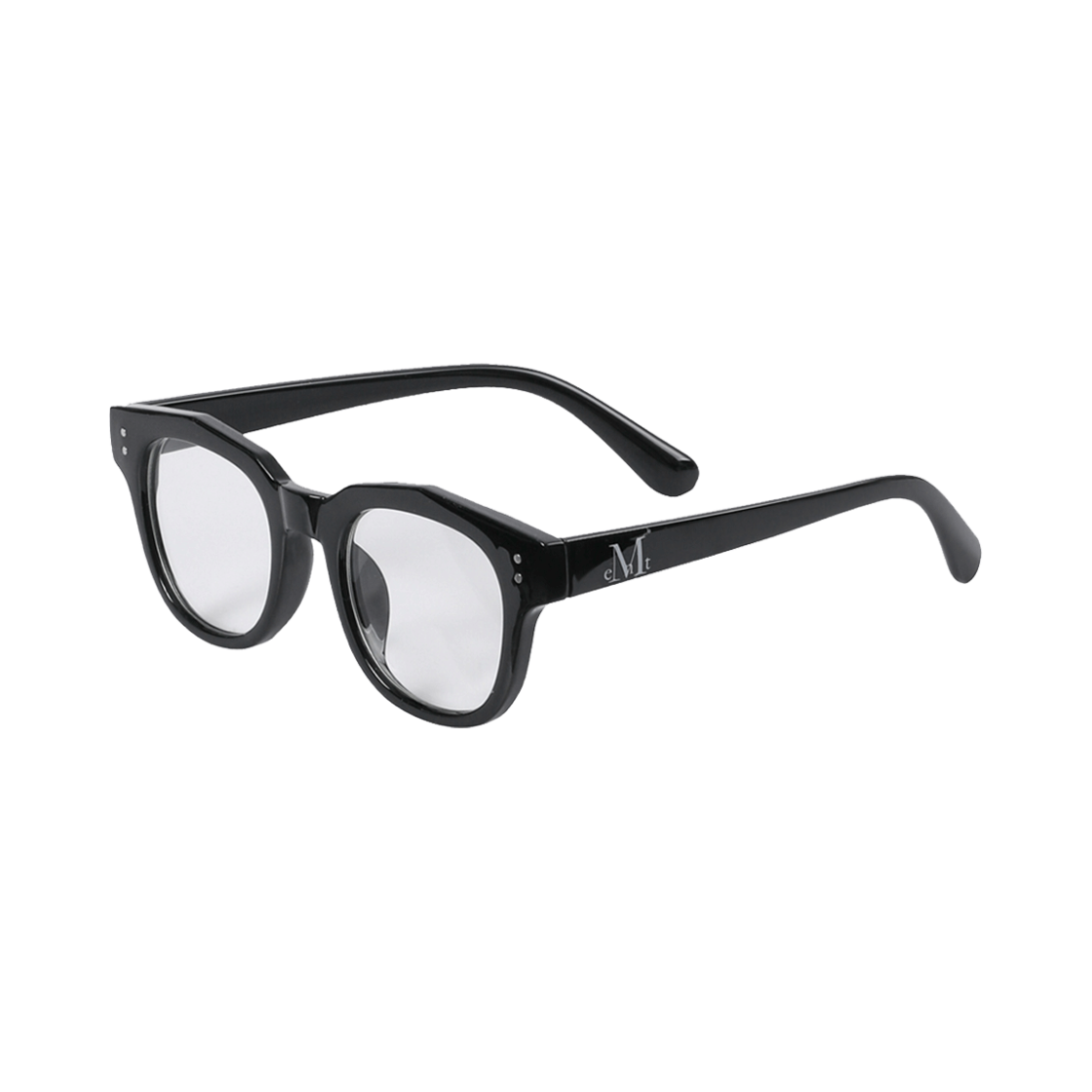 무센트 시그니처 로고 포인트 안경 B타입 블랙(MUCNET Signature Logo Point Glasses B Type Black)