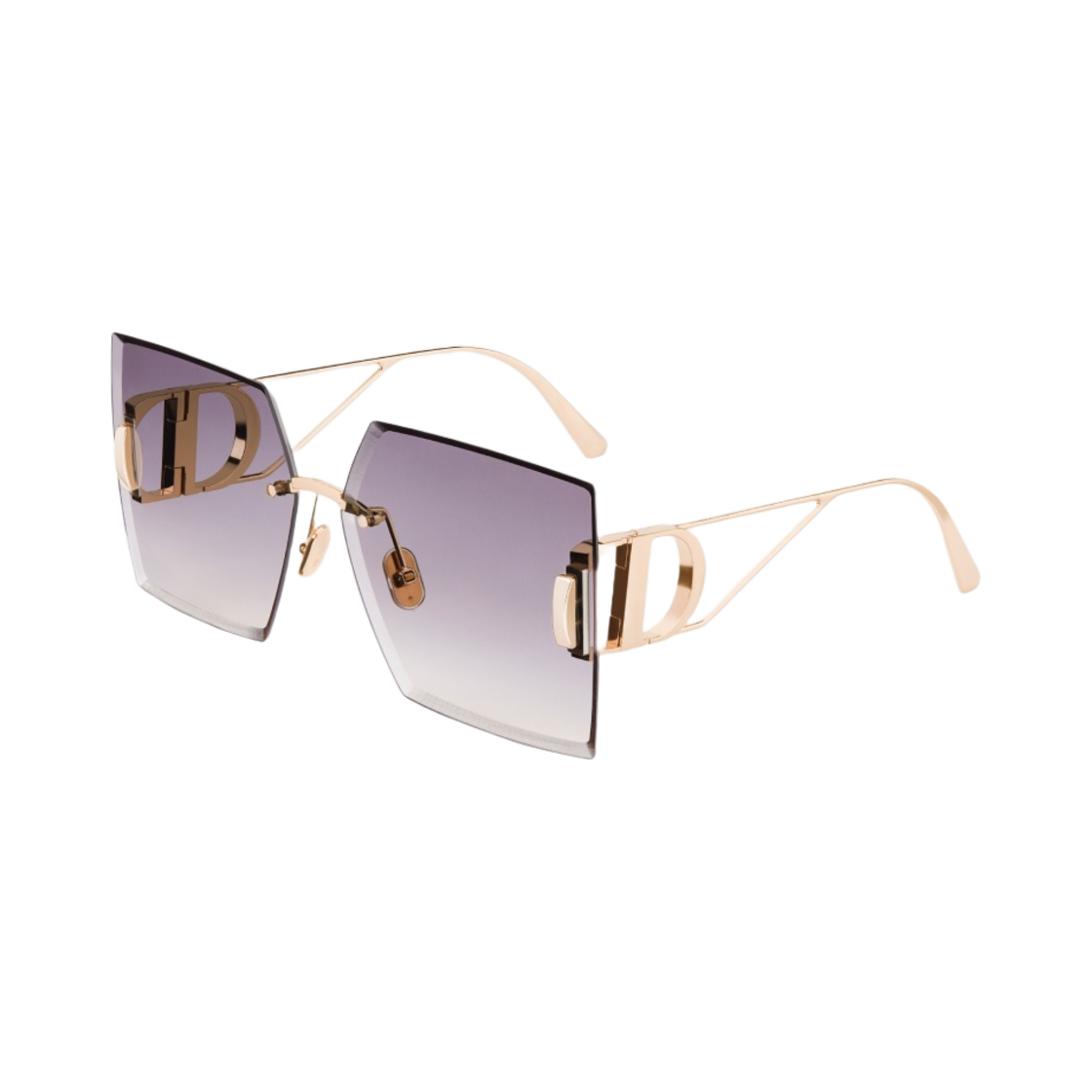 (W) 디올 30몽테뉴 S7U 스퀘어 선글라스 퍼플 투 핑크 그라디언트