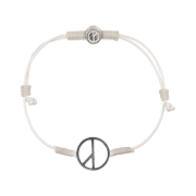 Peaceminusone String Bracelet #5 White