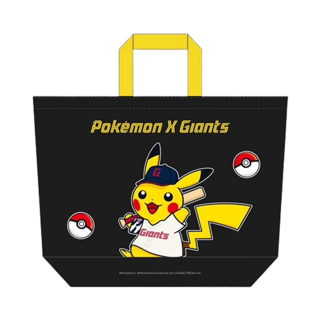 포켓몬 x 롯데 자이언츠 피카츄 타포린 백 블랙(Pokemon x Lotte Giants Pikachu Tarpaulin Bag Black)