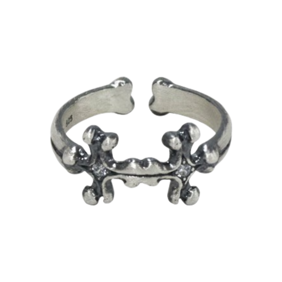 [프리오더] 폴리테루 925 실버 링 002 크로스 본([프리오더] Polyteru 925 Silver Ring 002 Cross Bone)