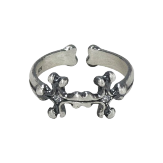 PL5PJE2701 [프리오더] Polyteru 925 Silver Ring 002 Cross Bone