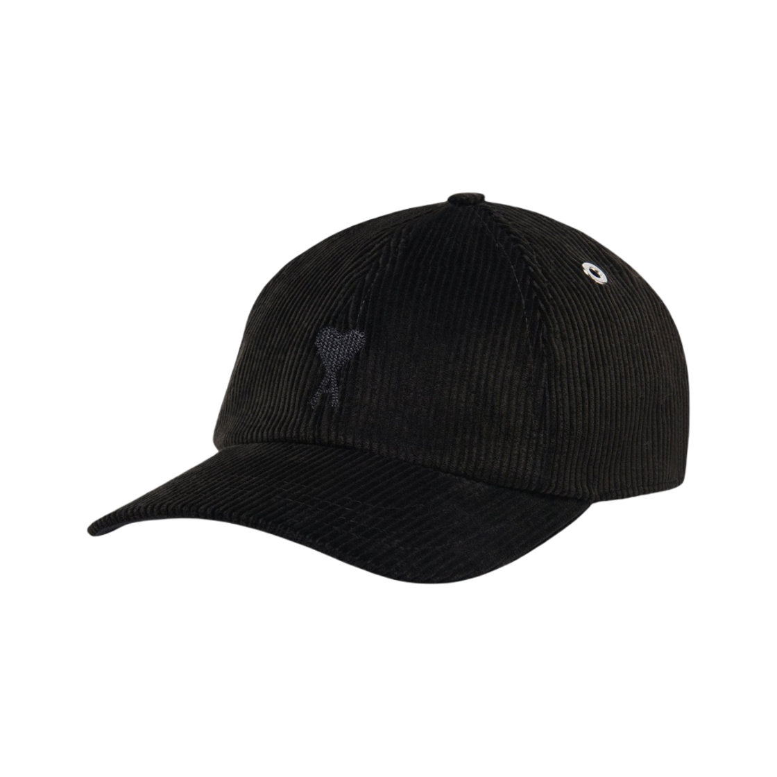 아미 스몰 하트 로고 자수 캡 블랙(AMI de Coeur Embroidery Cap Black) - 1