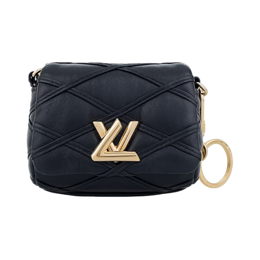 ITFOA66JU9BS [B등급] Louis Vuitton Vintage GO-14 Earphone Case Black Gold