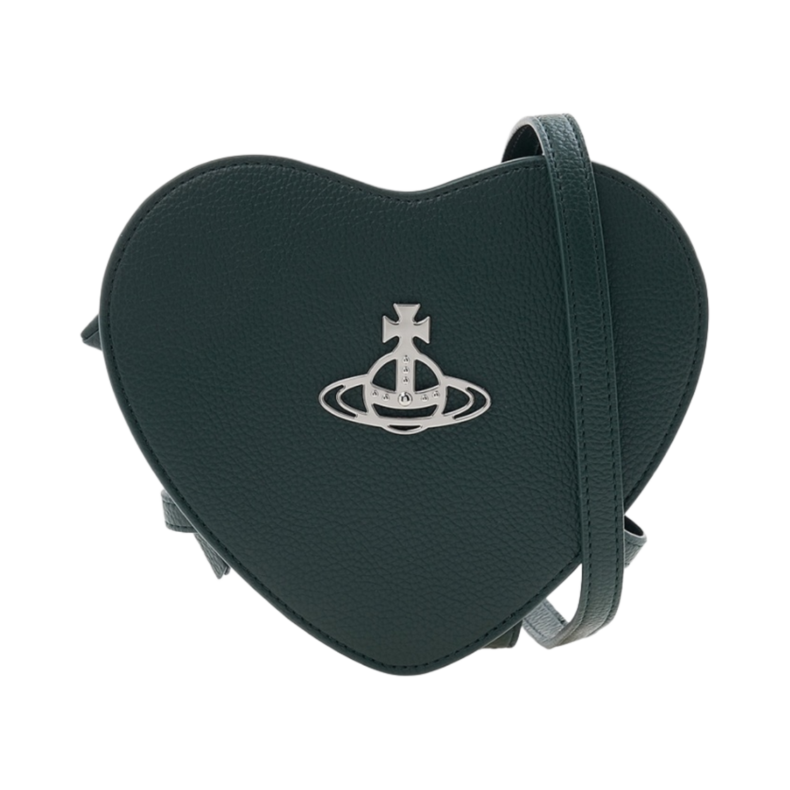 4304006M-S000D-M405 Vivienne Westwood Louise Heart Crossbody Bag Green
