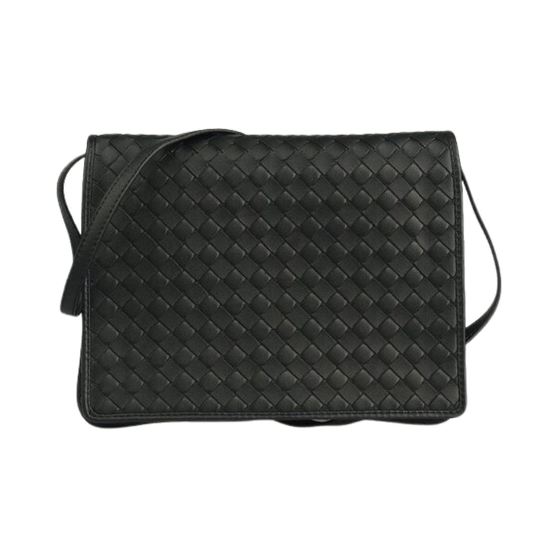 보테가 베네타 인트레치아토 크로스바디백 블랙(Bottega Veneta Intrecciato Crossbody Bag Black) - 1