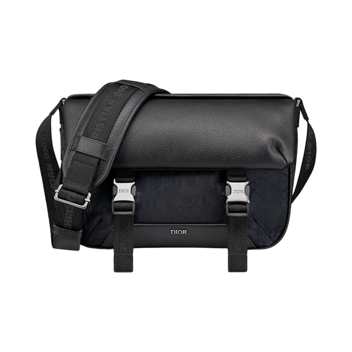 1ESME061YIH-H03E Dior Explorer Messenger Bag Black Oblique Mirage