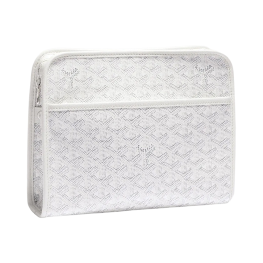 ABAJOUV-MM-50 Goyard Jouvence MM Toilet Bag White