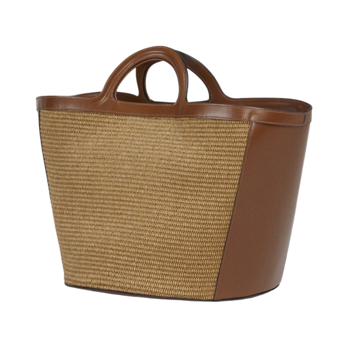 마르니 레더 & 라피아 트로피칼리아 라지백 로우 시에나(Marni Leather & Raffia Tropicalia Large Bag Raw sienna) - 3