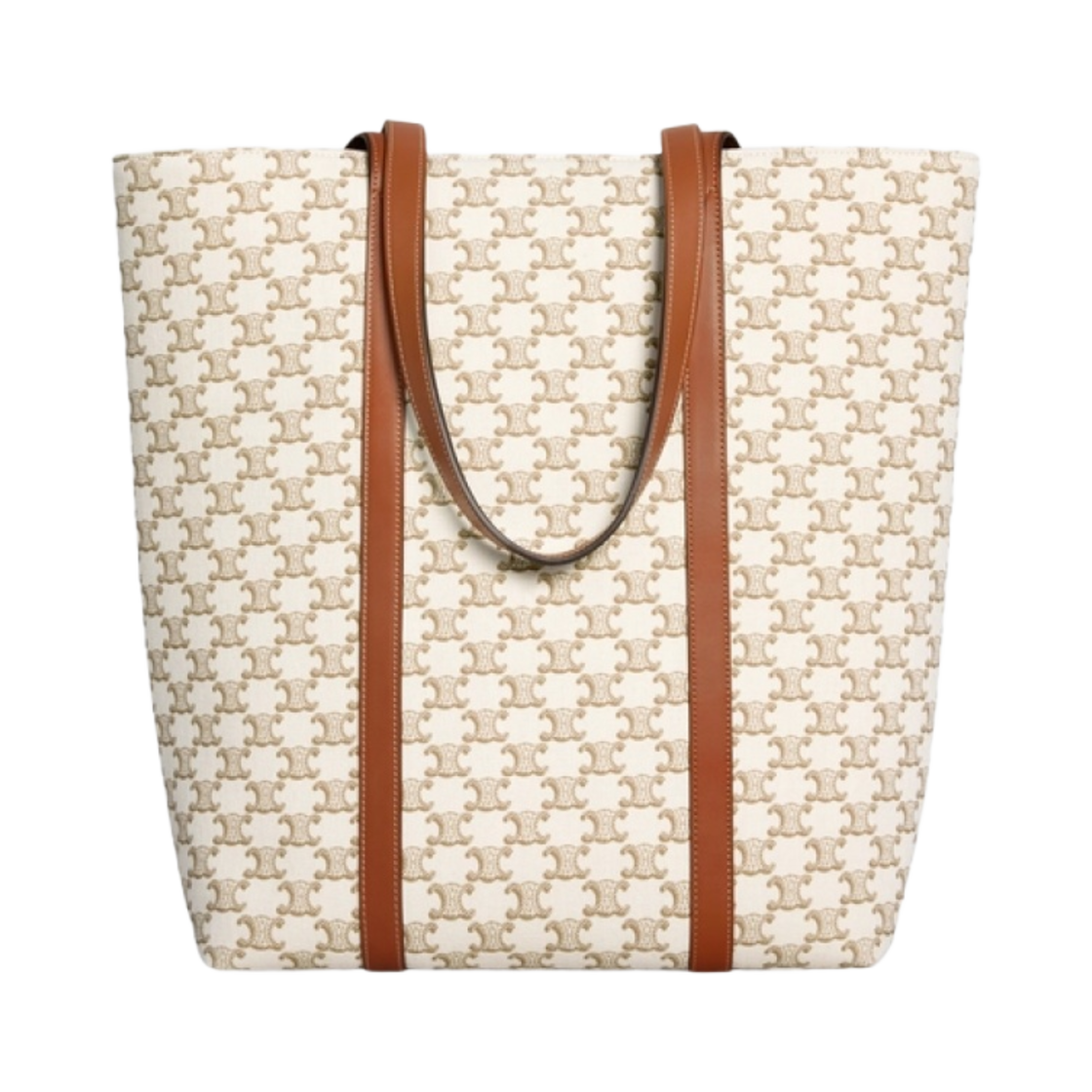 셀린느 트리옹프 캔버스 & 카프스킨 뮤지엄 백 화이트(Celine Museum Bag in Triomphe Canvas and Calfskin White) - 1