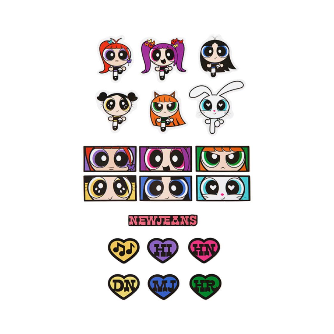 뉴진스 x 파워퍼프걸 스티커팩(NewJeans x The Powerpuff Girls Sticker Pack)