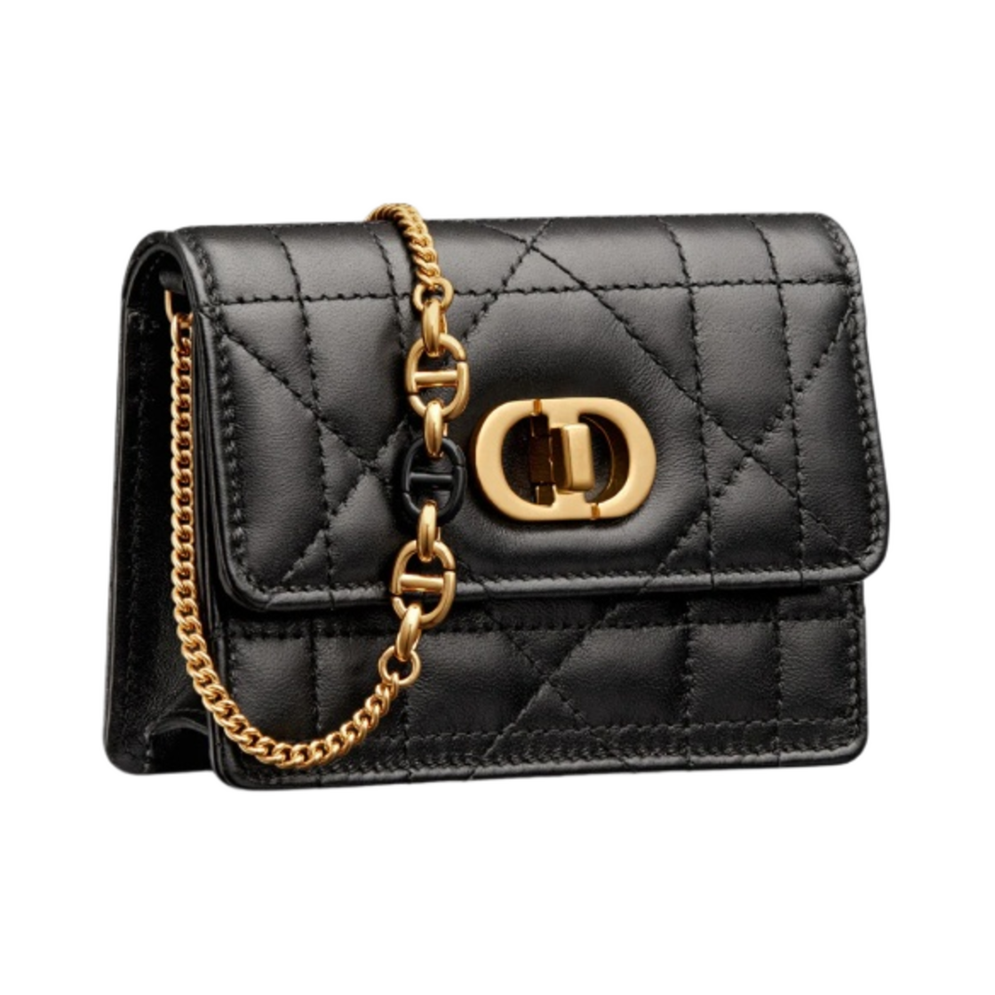 디올 미스 카로 마이크로백 매크로까나쥬 램스킨 블랙(Dior Miss Caro Micro Bag Macrocannage Lambskin Black) - 2