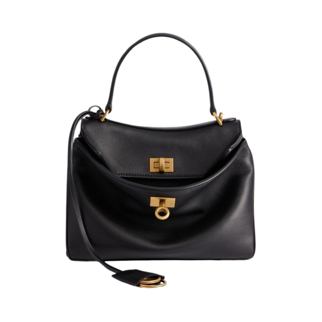 7954562AA4V1000 Balenciaga Rodeo Mini Handbag Black