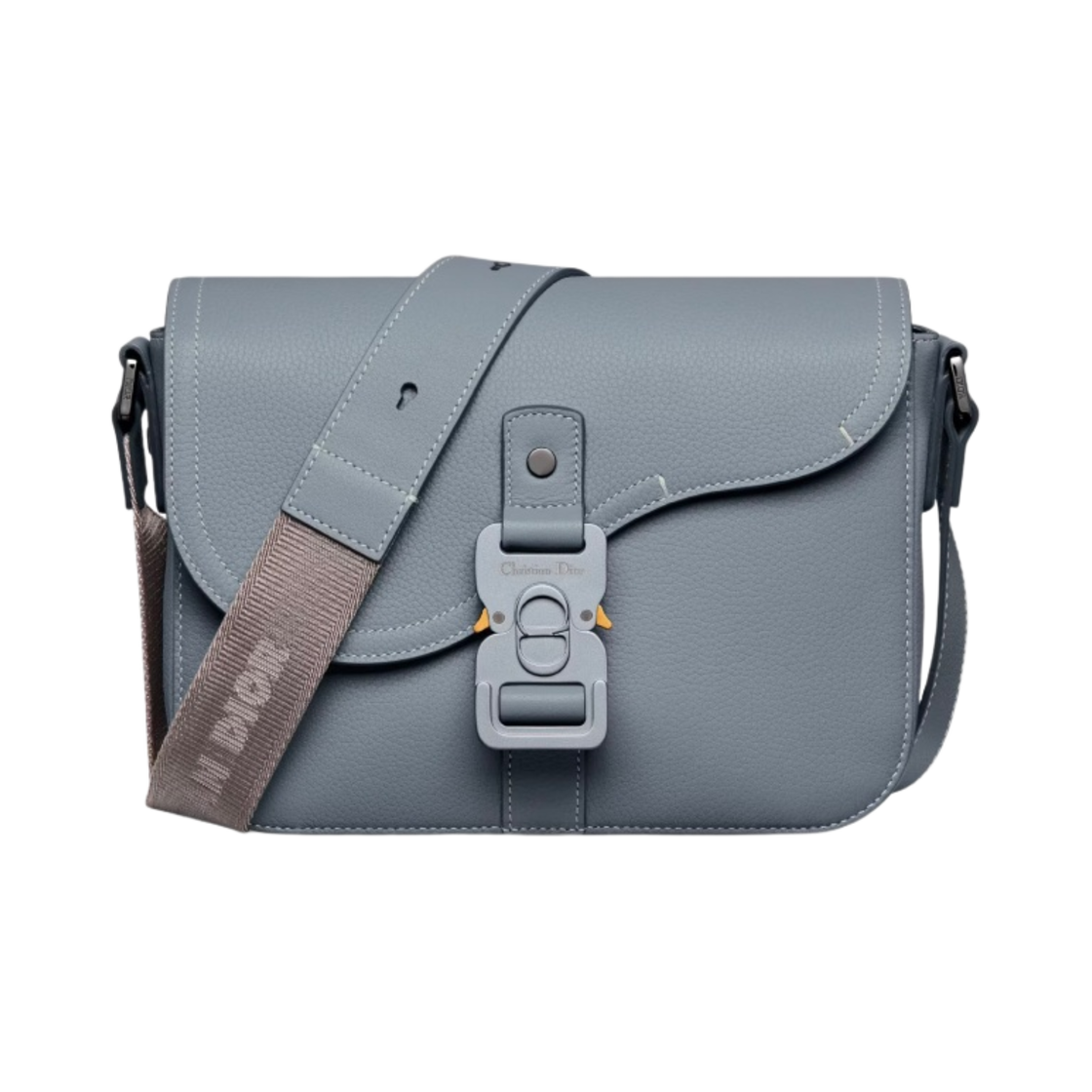 디올 미니 새들백 스트랩 디올 그레이 그레인드 카프스킨(Dior Mini Saddle Bag Strap Dior Gray Grained Calfskin) - 1
