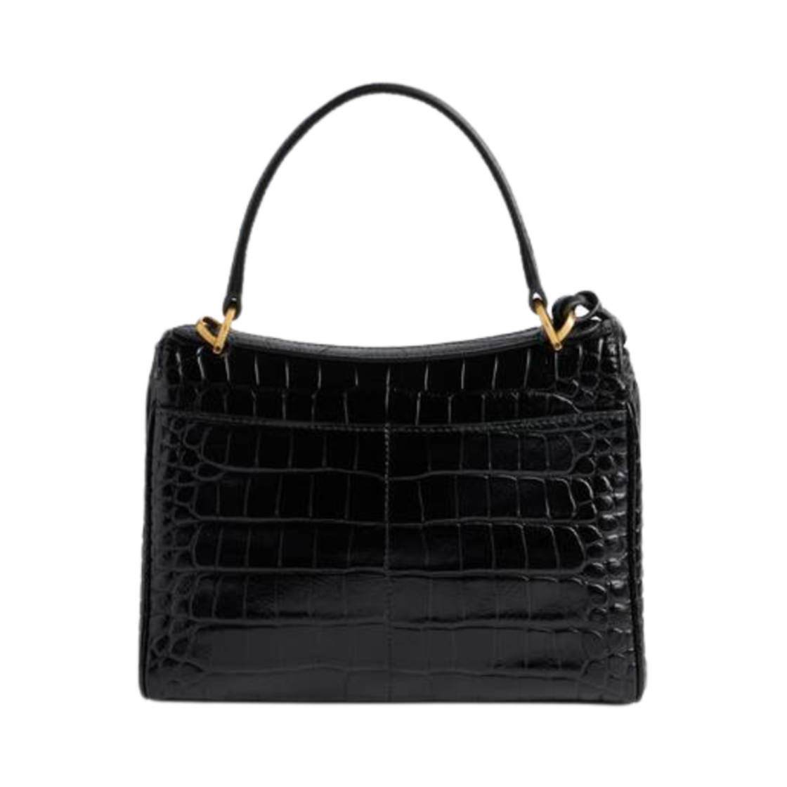 발렌시아가 로데오 미니 핸드백 크로커다일 엠보스 블랙(Balenciaga Rodeo Mini Handbag Crocodile Embossed Black) - 3