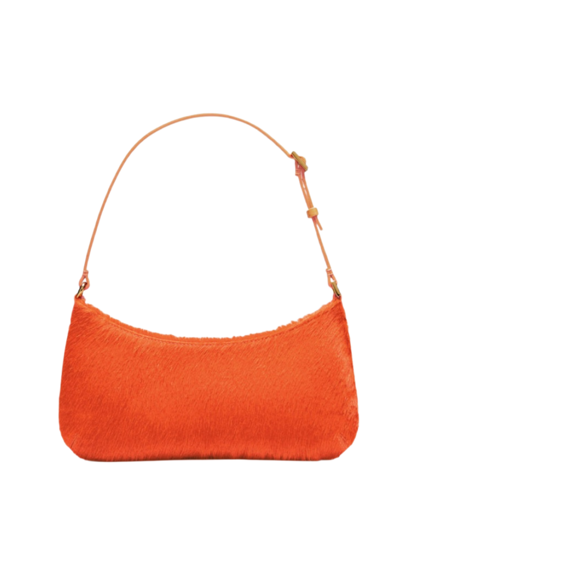 자크뮈스 르 비쥬 포니 헤어 숄더백 오렌지(Jacquemus Le Bisou Pony Hair Shoulder Bag Orange) - 2
