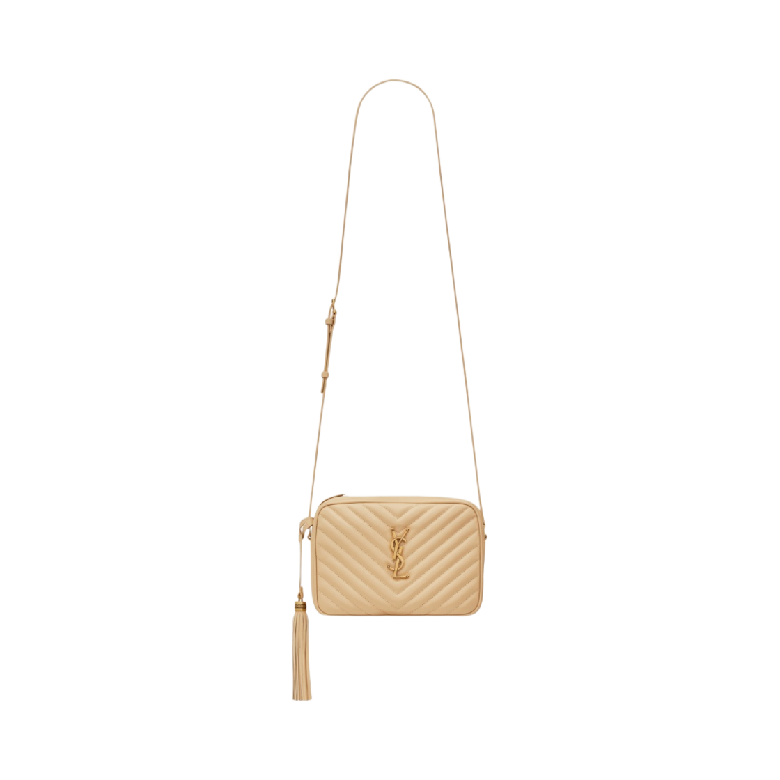 생로랑 루 카메라 백 퀼티드 레더 아이보리 내츄럴(Saint Laurent Lou Camera Bag in Quilted Leather Ivoire Naturel) - 1