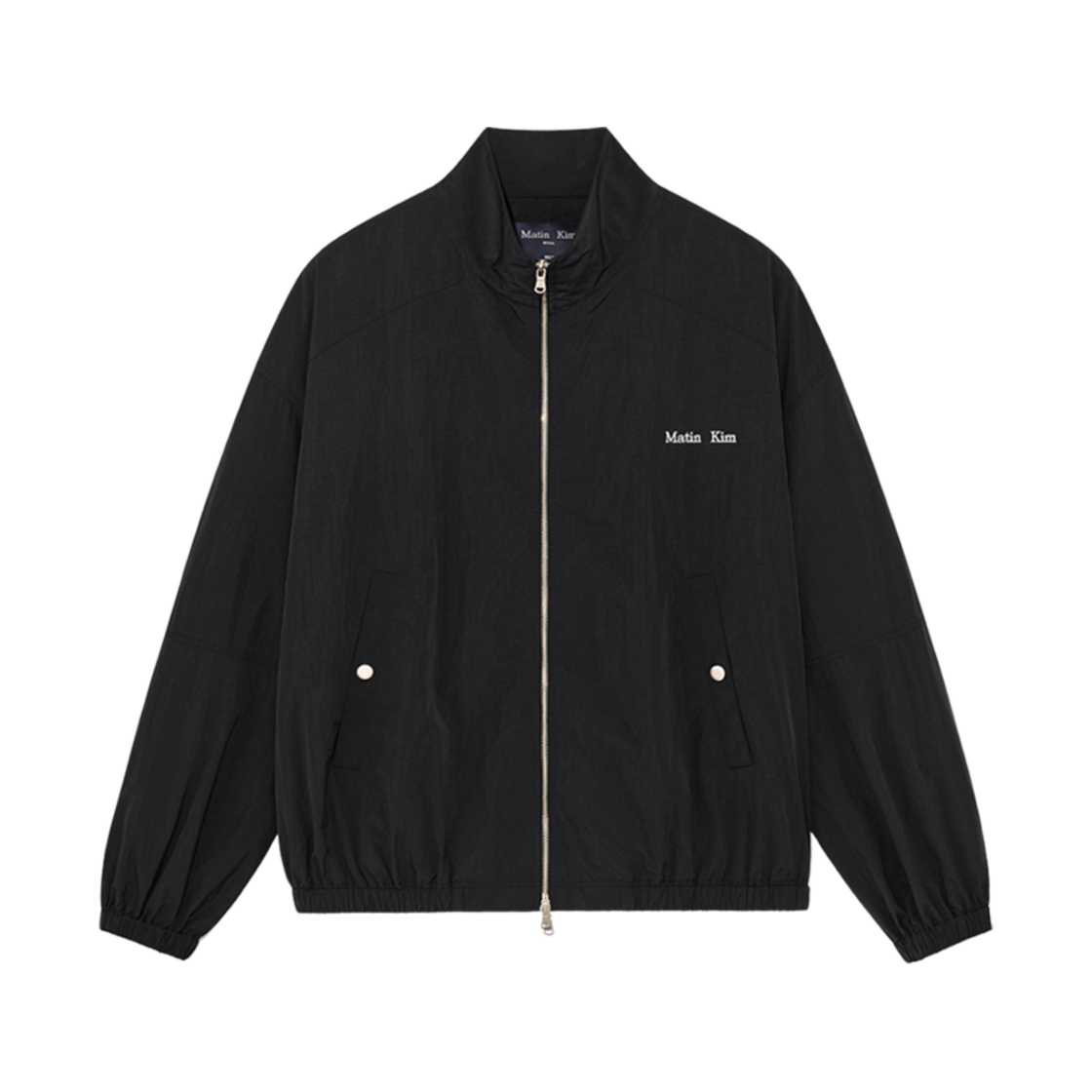 마뗑킴 오버사이즈 나일론 라이트 점퍼 블랙(Matin Kim Oversize Nylon Light Jumper Black) - 1