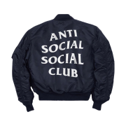 Anti Social Social Club Feel U 4 Me MA1 Jacket Black
