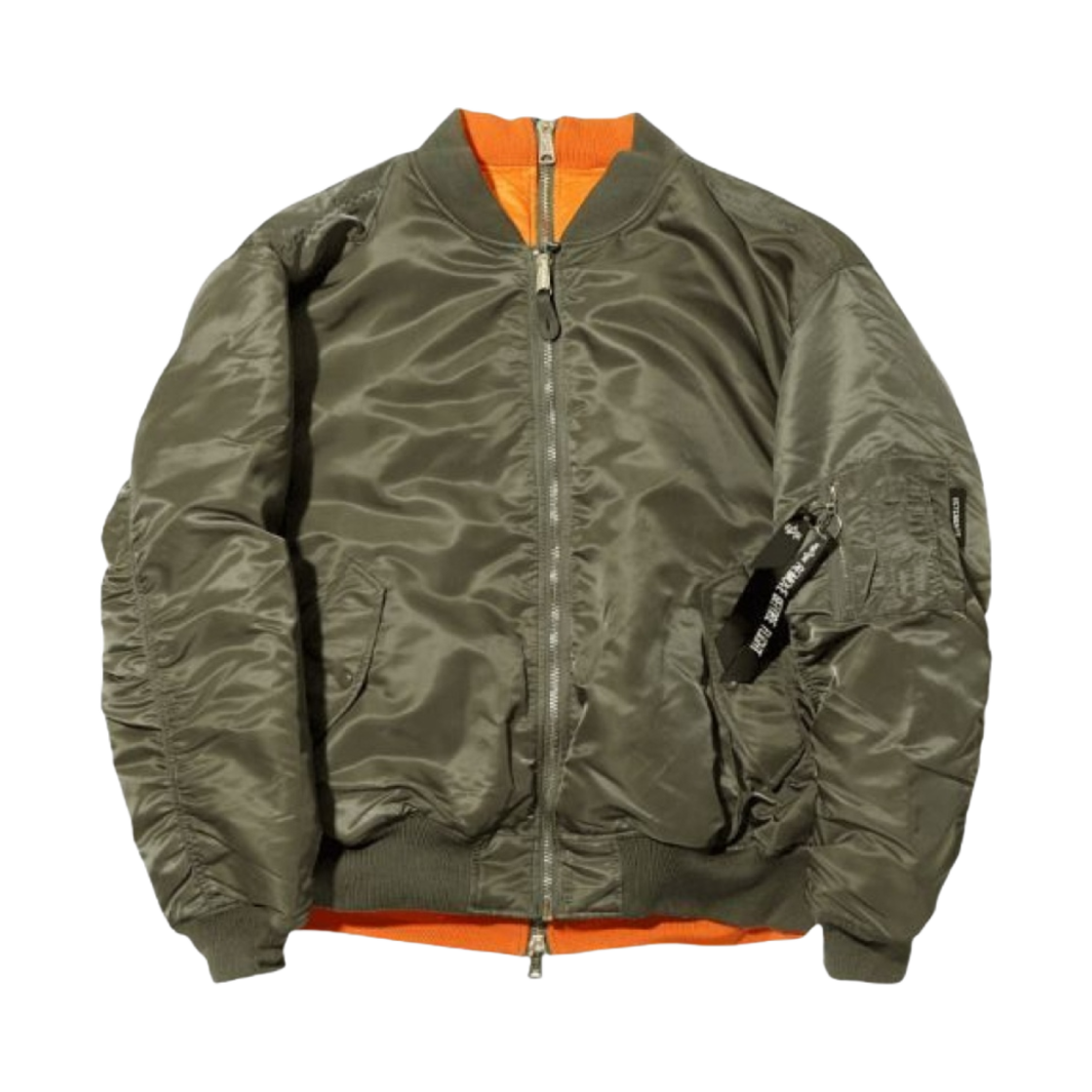 UE63JA121X Vetements Reversible Bomber Jacket Khaki