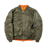 Vetements Reversible Bomber Jacket Khaki