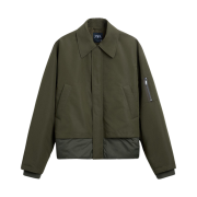 Zara Combi Hemline Technical Jumper Khaki
