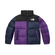 The North Face 1996 Color-Block Nuptse Jacket Dark Purple