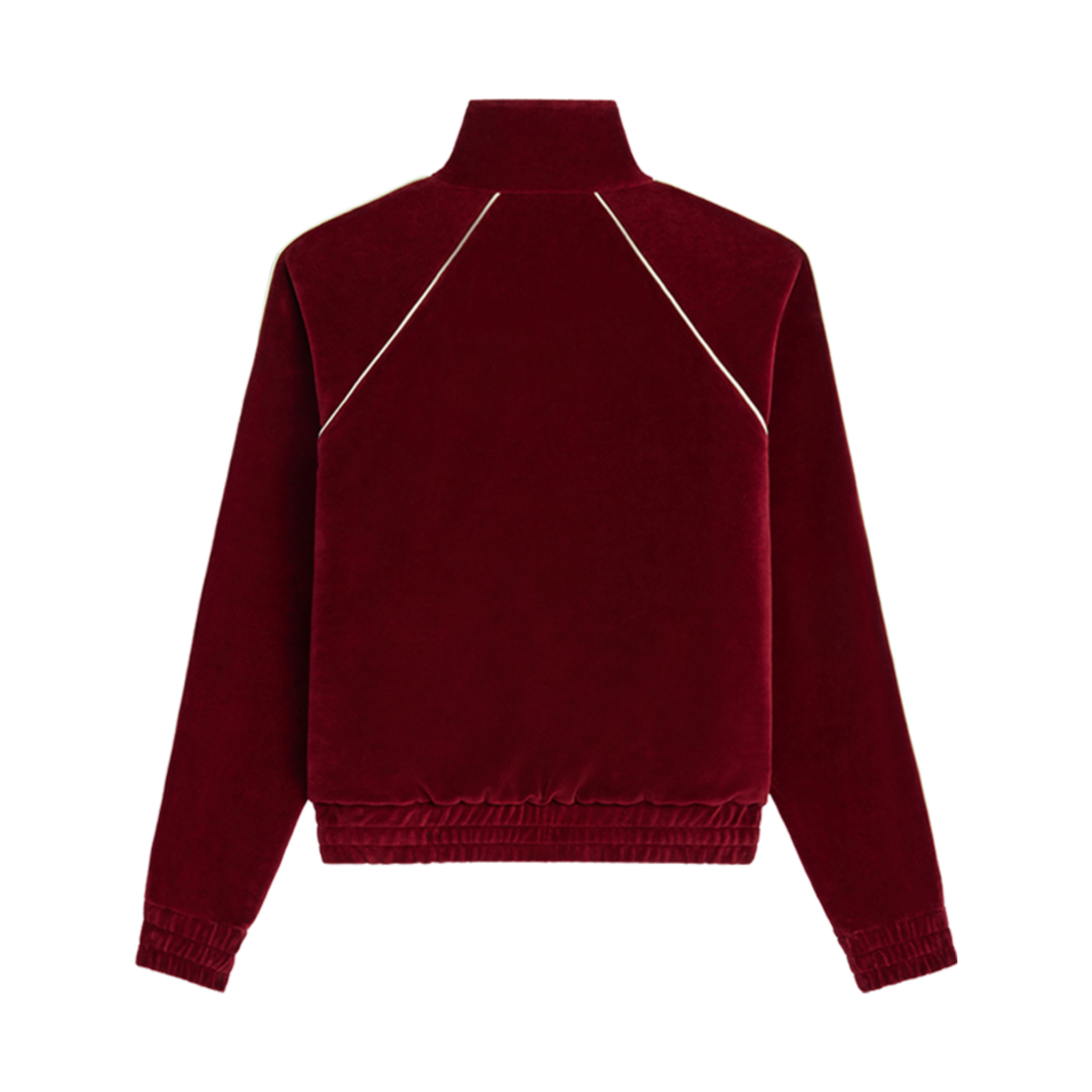 셀린느 트리옹프 벨벳 저지 트랙수트 자켓 보르도 차이나 에크루(Celine Triomphe Velvet Jersey Tracksuit Jacket Bordeaux China Ecru) - 2