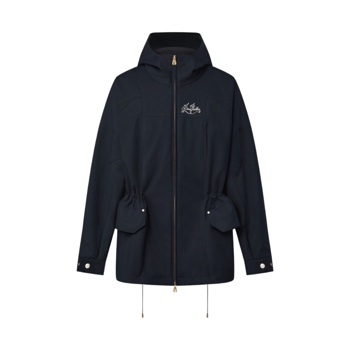 루이비통 테크니컬 울 파카 네이비 블루