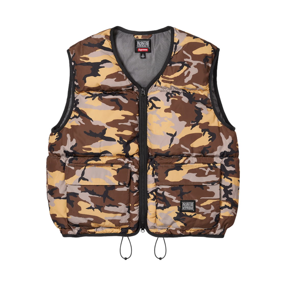 슈프림 x 마리떼 프랑소와 저버 다운 퍼퍼 베스트 카모 - 25SS(Supreme x Marithe Francois Girbaud Down Puffer Vest Camo - 25SS)