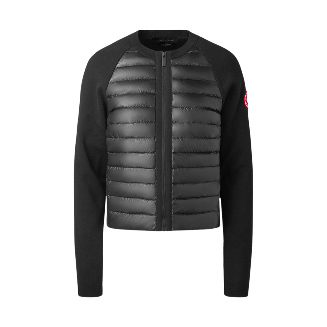 7033L (W) Canada Goose Hybridge Knit Packable Jacket Black