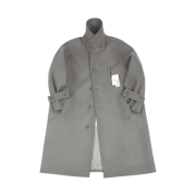 Undermycar Majanne Multi Button Oversized Wool Coat Slate Gray - 21FW