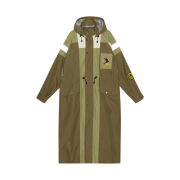 (W) Ganni x 66 North Kria Long Coat Marine Olive