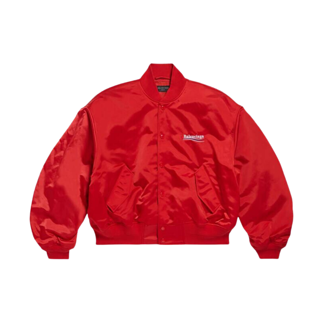 발렌시아가 폴리티컬 캠페인 바시티 자켓 브라이트 레드(Balenciaga Political Campaign Varsity Jacket Bright Red) - 2