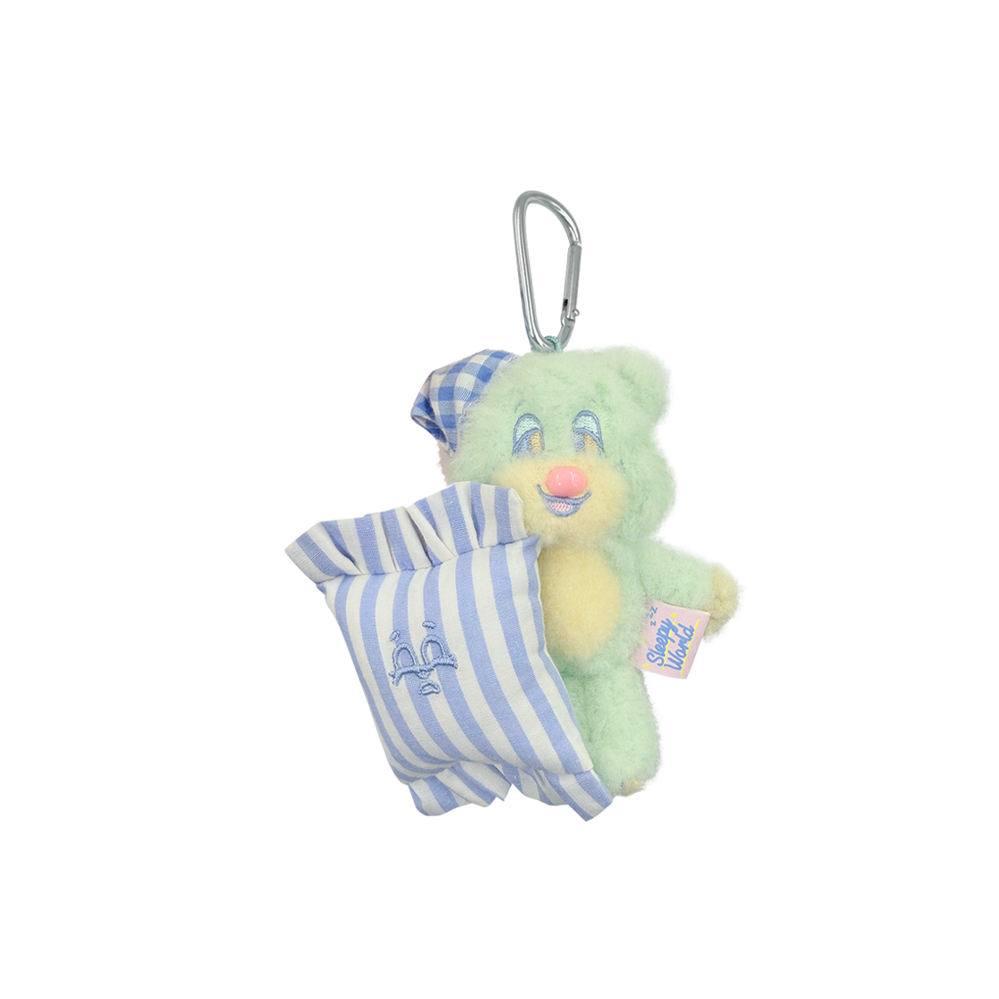 teddy_pillow_keyring_mt The NEONMOON Sleepy Teddy & Sleepillow Keyring Mint