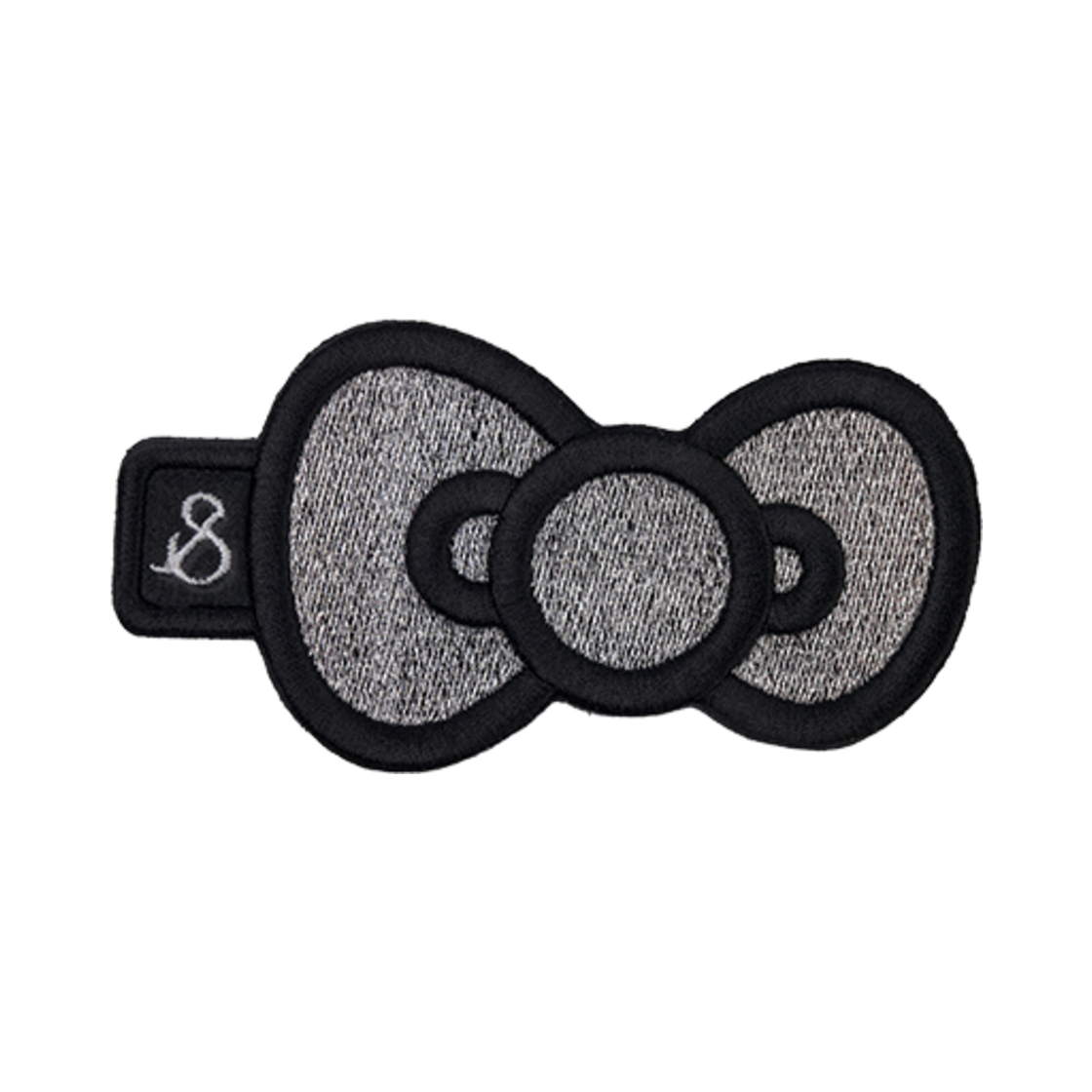 0JSQ1AC07PTF Joseph&Stacey Lucky Hello Kitty Ribbon Embroidery Wappen Platinum